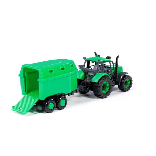 Traktor PROGRESS mit Pferdetransporter (Box)