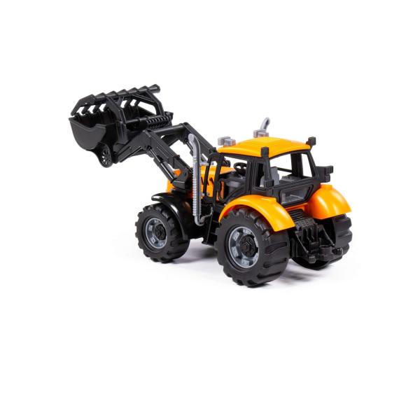 Traktor PROGRESS mit Frontlader orange (Box)