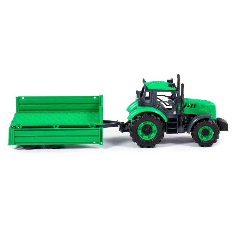 Traktor PROGRESS mit Anhänger, Schwungantrieb (Box)