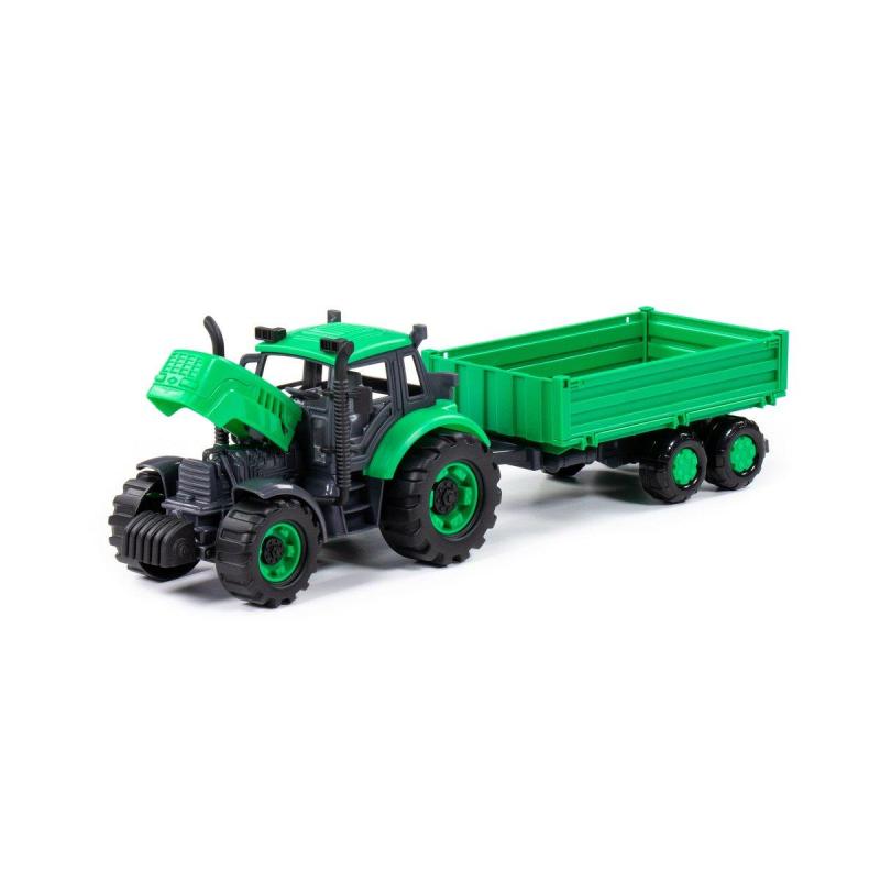 Traktor PROGRESS mit Anhänger, Schwungantrieb (Box)
