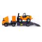 Preview: PowerTruck Tieflader mit Gabelst. u. Baustein-Mix auf Pal.