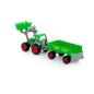 Preview: Farmer Technic Traktor + Frontschaufel + 2-Achsanhänger