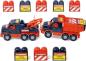 Preview: MAMMOET Kipper, Abschleppwagen + 10 Bausteine im Kontainer
