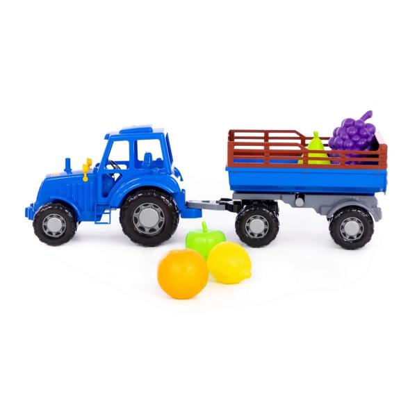 Traktor Harzland mit Anhänger und Früchteset, 5-tlg.