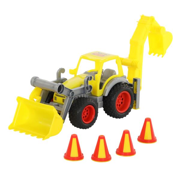 ConsTruck Radlader mit Heckbagger