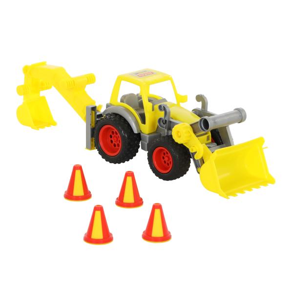 ConsTruck Radlader mit Heckbagger