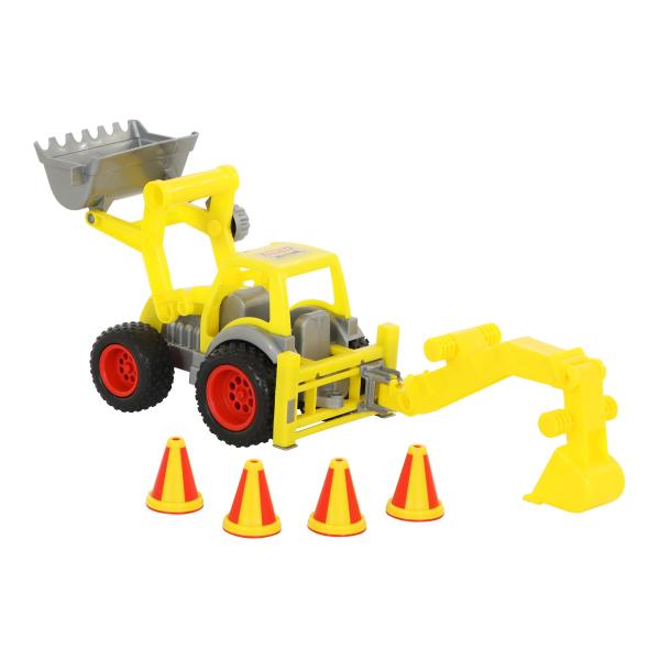 ConsTruck Radlader mit Heckbagger