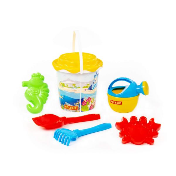 Eimergarnitur mit Motiv mit Gießkanne klein, 7-tlg. (Set Nr.356)