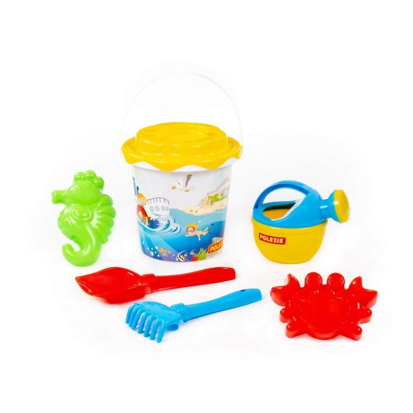 Eimergarnitur mit Motiv mit Gießkanne klein, 7-tlg. (Set Nr.356)