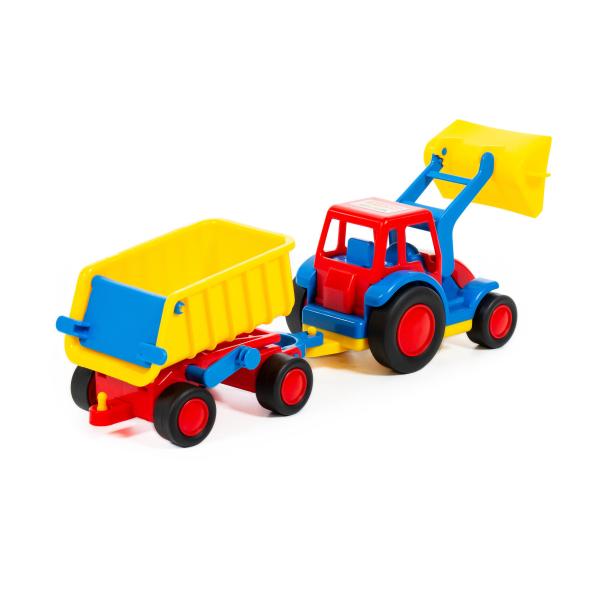 Basics Traktor mit Schaufel mit Hänger (Box)
