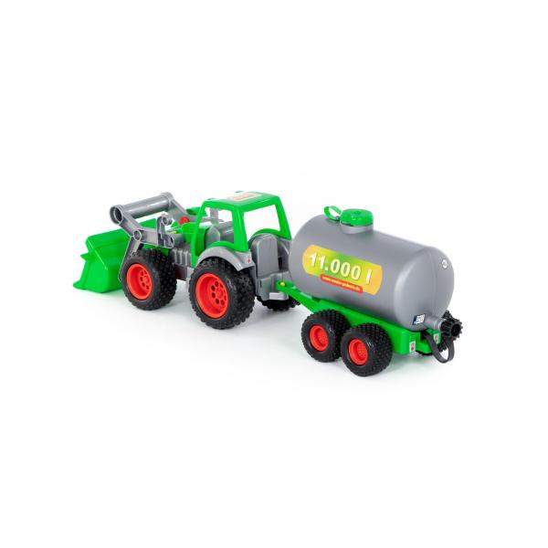 Farmer Techn Traktor + Frontschaufel+Fassanhänger (Box)