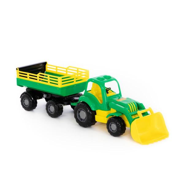 Traktor Herkules mit Frontschaufel und Anhänger Nr.2
