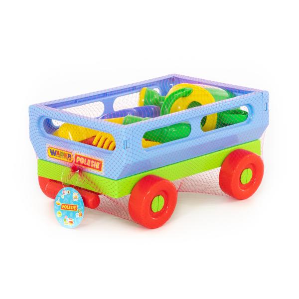Handwagen mit Sandspielzeug, 8-tlg. Set 484