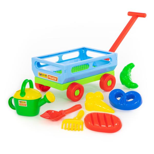 Handwagen mit Sandspielzeug, 8-tlg. Set 484