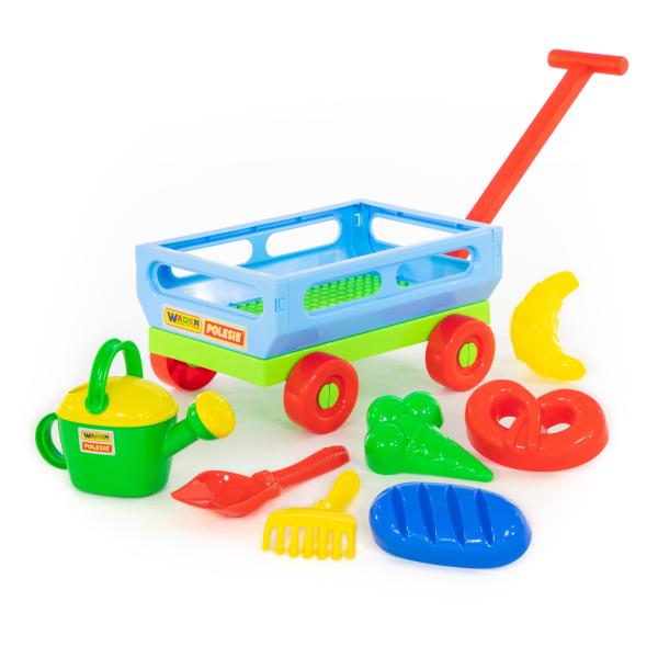Handwagen mit Sandspielzeug, 8-tlg. Set 484