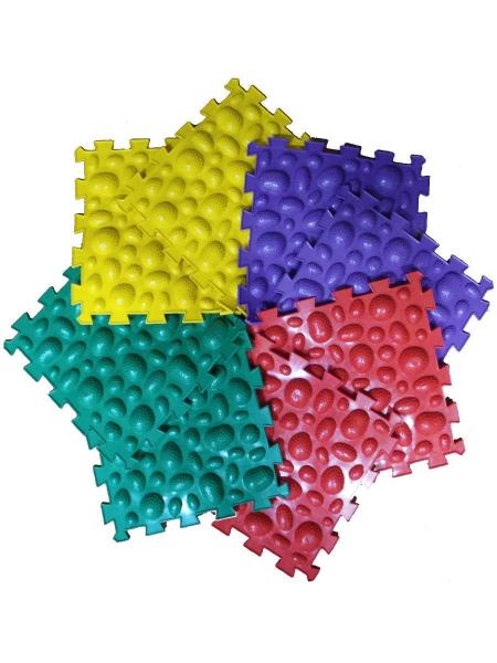 Puzzlematten "Ortho-Puzzle" mix Sea pebbles, 8-tlg.