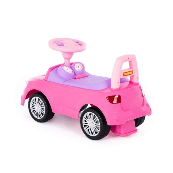 Rutscher SuperCar Nr.3, pink, mit Sound