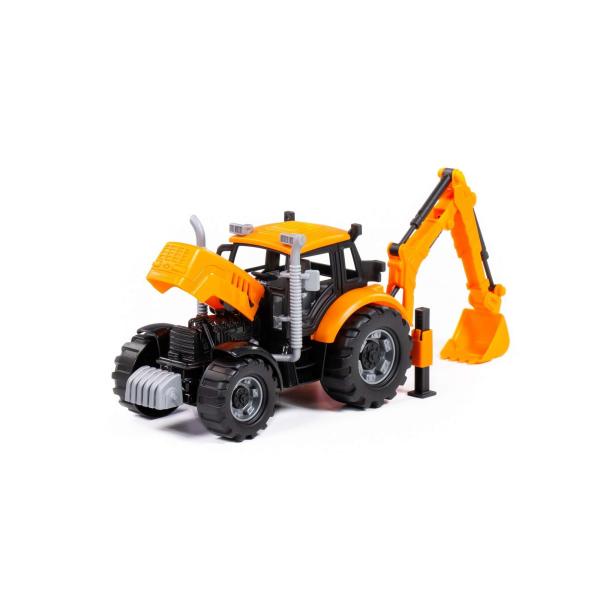 Traktor PROGRESS Bagger orange, Dipsplay