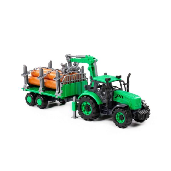 Traktor PROGRESS Holzfrachter, grün (box)
