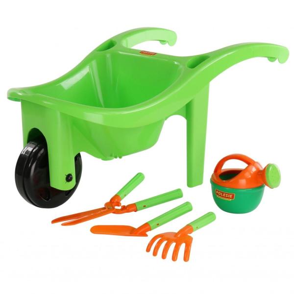 Schubkarre mit Gartengeräten, 5-tlg. (Set Nr.990)