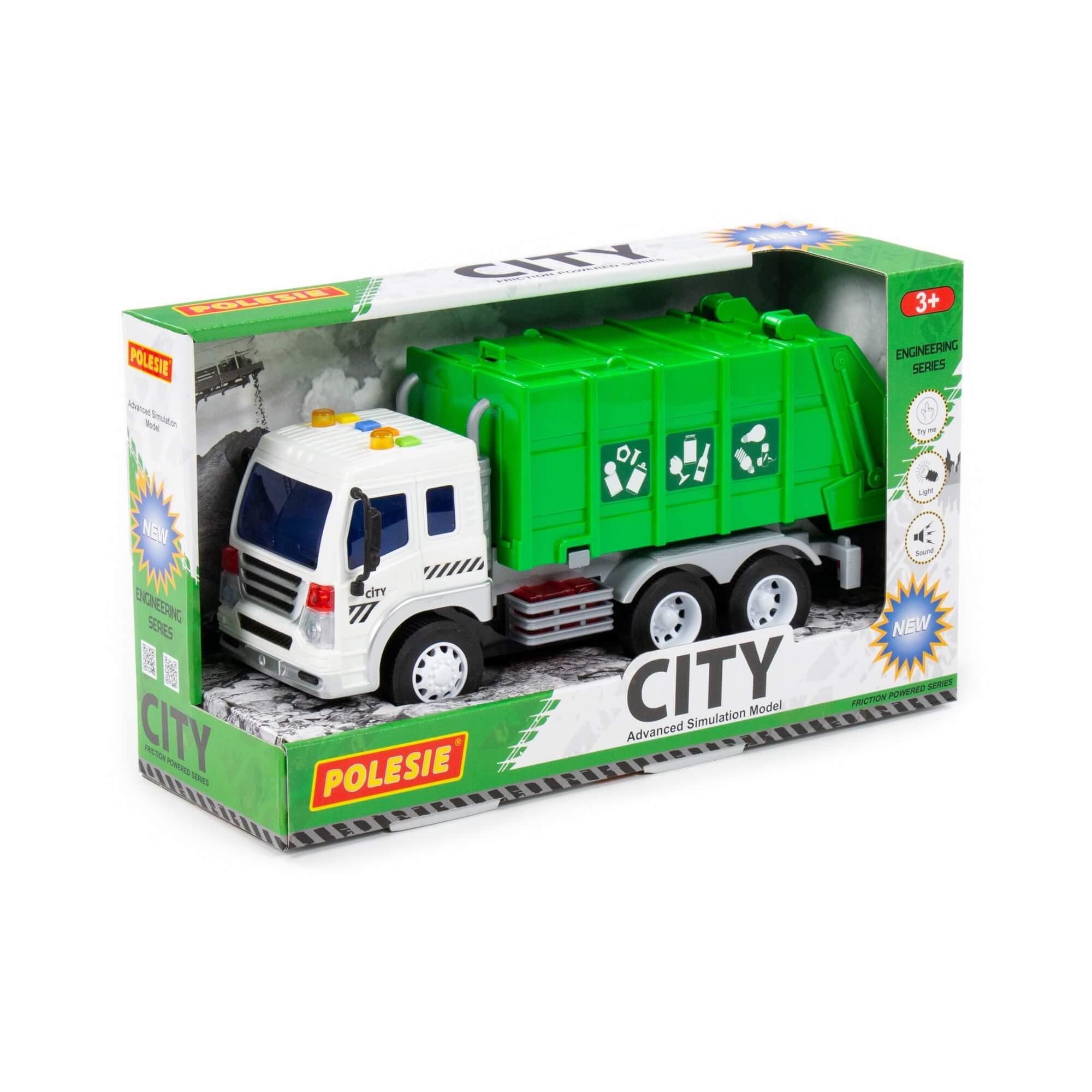 Polesie - CITY Müllauto mit Schwungantrieb (Box)
