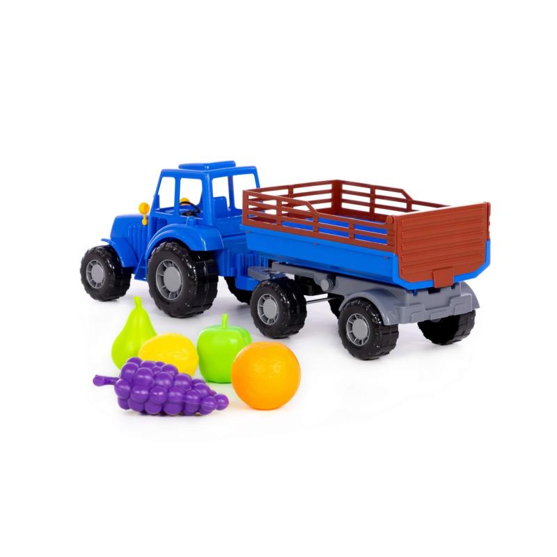 Traktor Harzland mit Anhänger und Früchteset, 5-tlg.