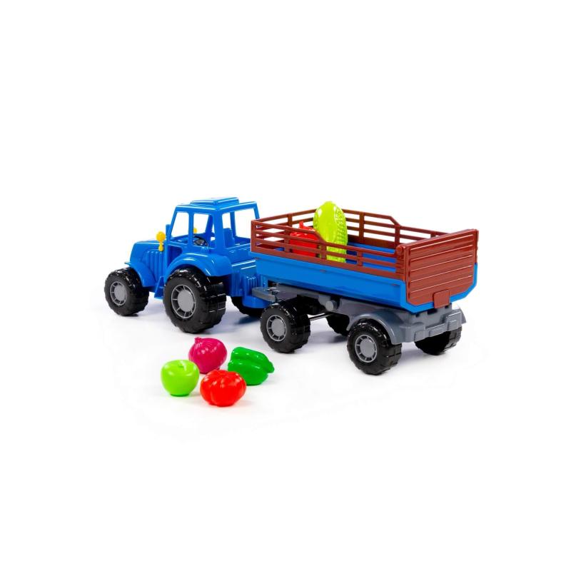 Traktor LittleFarmer mit Anhänger und Gemüseset, 6-tlg.