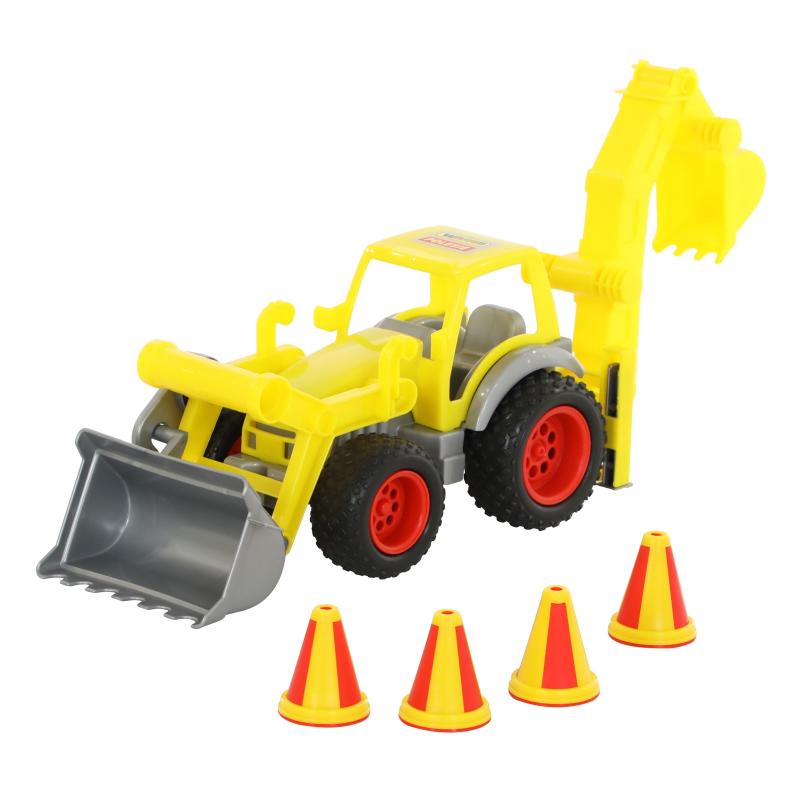 ConsTruck Radlader mit Heckbagger