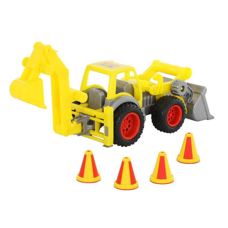 ConsTruck Radlader mit Heckbagger