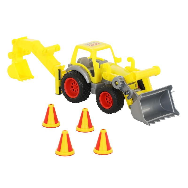 ConsTruck Radlader mit Heckbagger