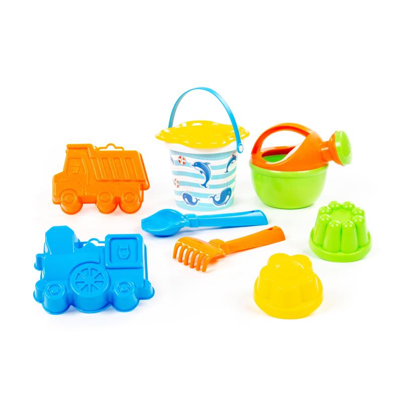 Eimergarnitur mit Motiv klein, Gießkanne klein, 9-tlg. (Set Nr.181)