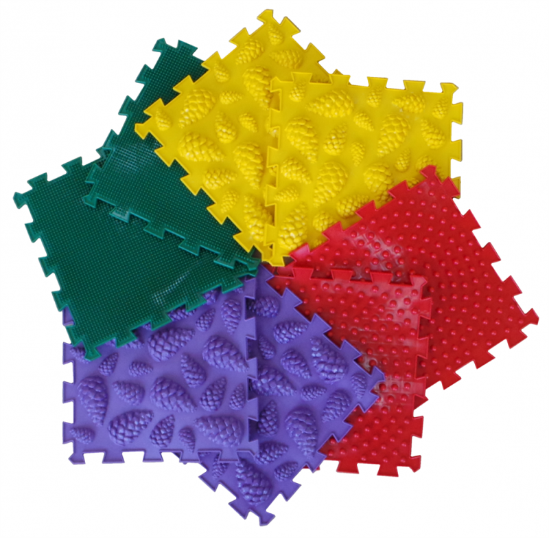 Puzzlematten "Ortho-Puzzle" mix Forest, 8-tlg.