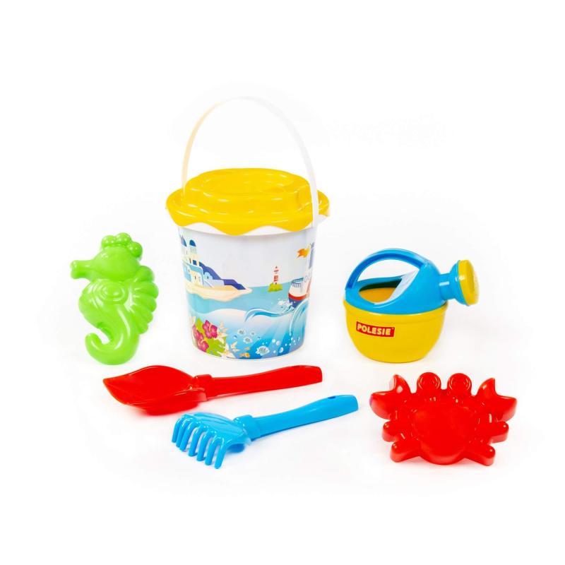 Eimergarnitur mit Motiv mit Gießkanne klein, 7-tlg. (Set Nr.356)