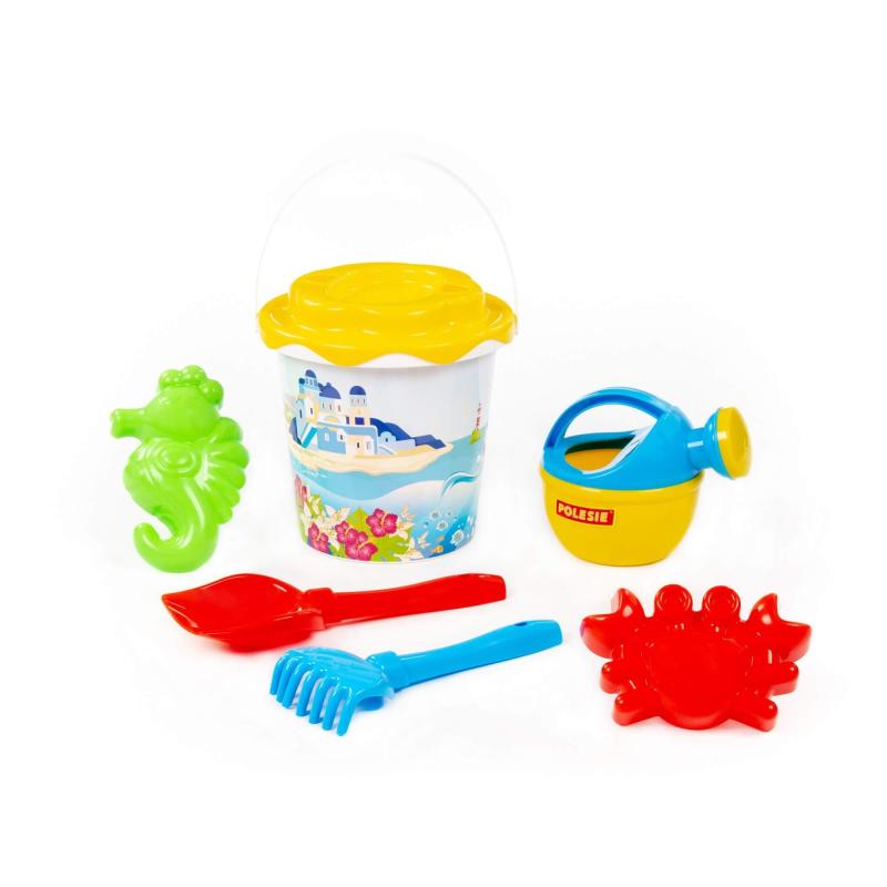 Eimergarnitur mit Motiv mit Gießkanne klein, 7-tlg. (Set Nr.356)