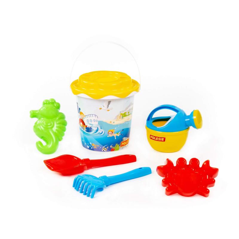 Eimergarnitur mit Motiv mit Gießkanne klein, 7-tlg. (Set Nr.356)