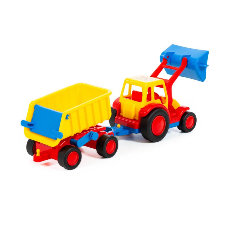 Basics Traktor mit Schaufel mit Hänger (Box)