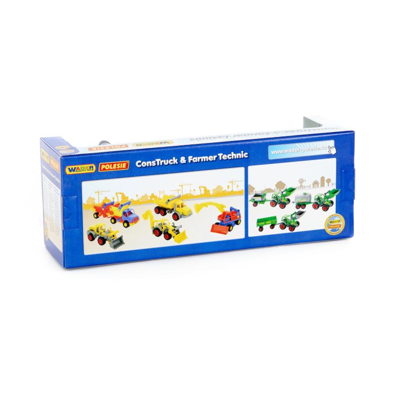 Farmer Technic Traktor mit Frontschaufel + Kippanhänger (box)