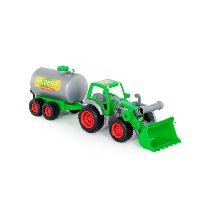 Farmer Techn Traktor + Frontschaufel+Fassanhänger (Box)