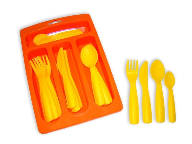 Besteckkasten gefüllt 17-teilig