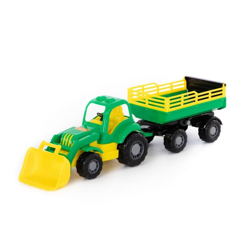 Traktor Herkules mit Frontschaufel und Anhänger Nr.2