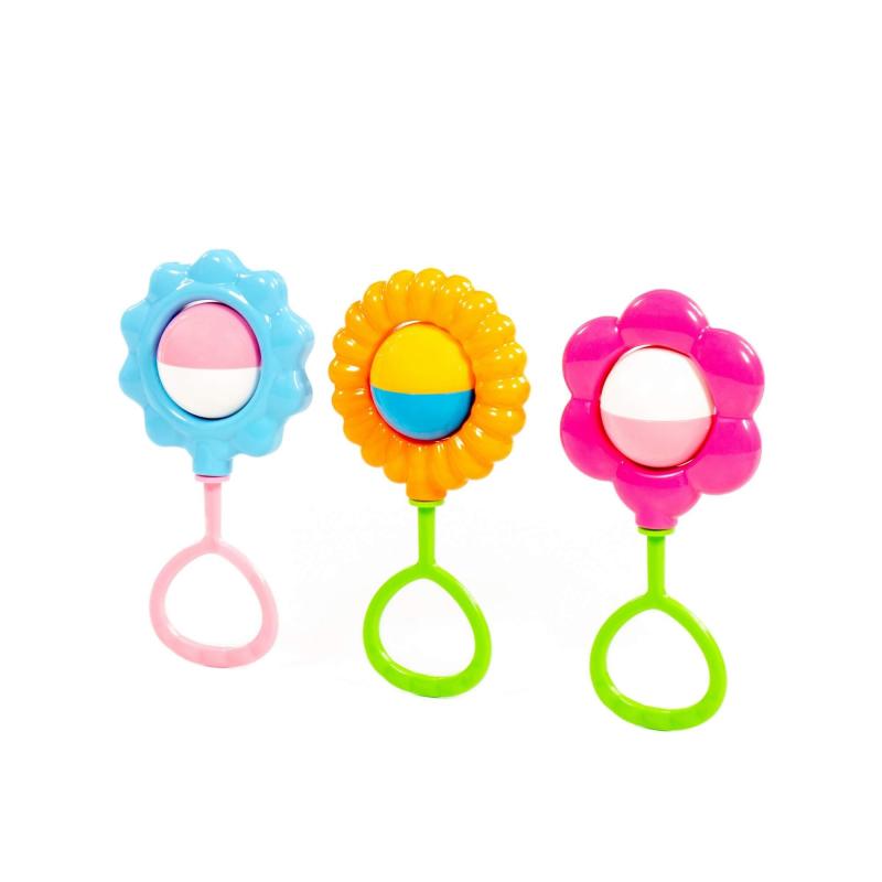 Rasseln Blume, 3-tlg. Set