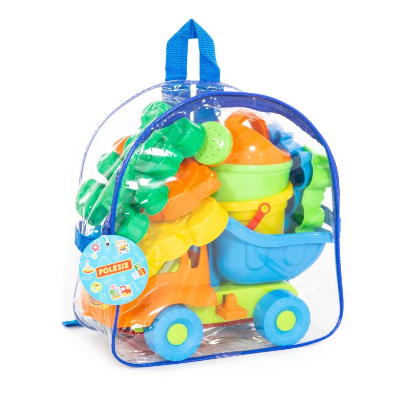 Kipper “Ameise” + Eimergarnitur klein mit Gießkanne klein, 11-tlg. Set Nr.301 (Rucksack)
