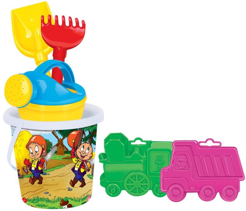 Eimergarnitur mit Motiv mit Gießkanne klein, 5-tlg. (Set Nr.314)