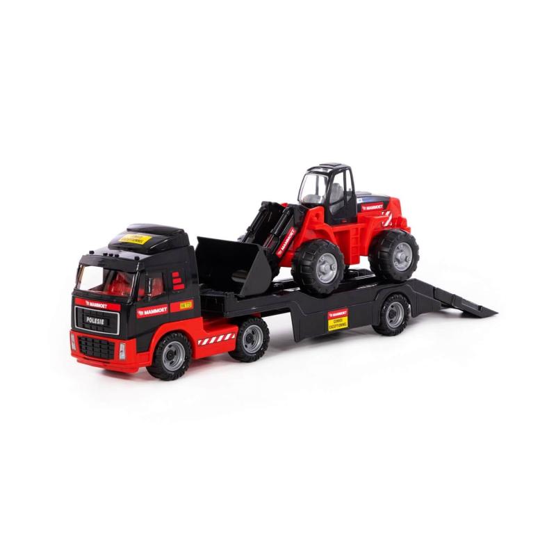 PowerTruck MAMMOET LKW-Tieflader mit Radlader, Tray