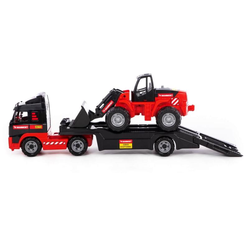 PowerTruck MAMMOET LKW-Tieflader mit Radlader, Tray