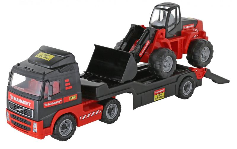 PowerTruck MAMMOET LKW-Tieflader mit Radlader, Tray