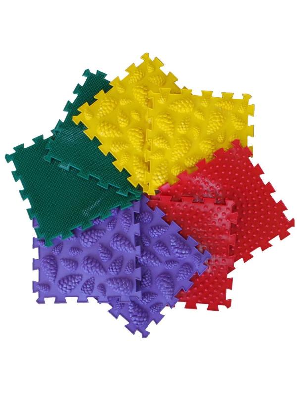 Puzzlematten "Ortho-Puzzle" mix Forest, 8-tlg.