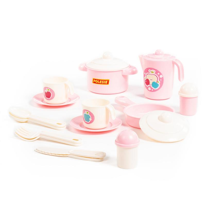 Küchenset Anastasia, rosa (2 Pers.)