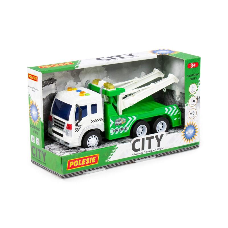 CITY Abschleppwagen mit Schwungantrieb (Box)