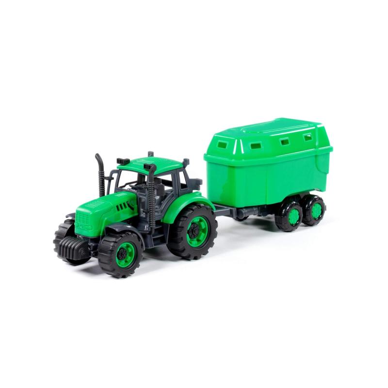 Traktor PROGRESS mit Pferdetransporter (Box)